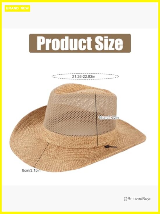 Wide Brim Fedora Sun Hat UPF50+ Unisex Fishing Beach Hat Foldable main image 4